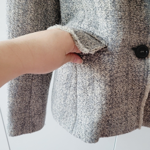 Isabel Marant Etoile Gray Tweed Wool Blend Blazer - Picture 6 of 11